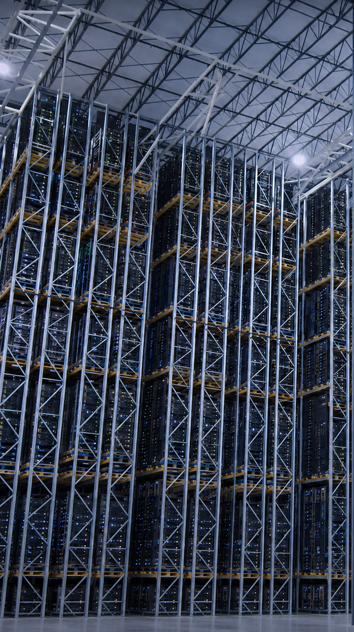 SERRAC vertical server racking connectors